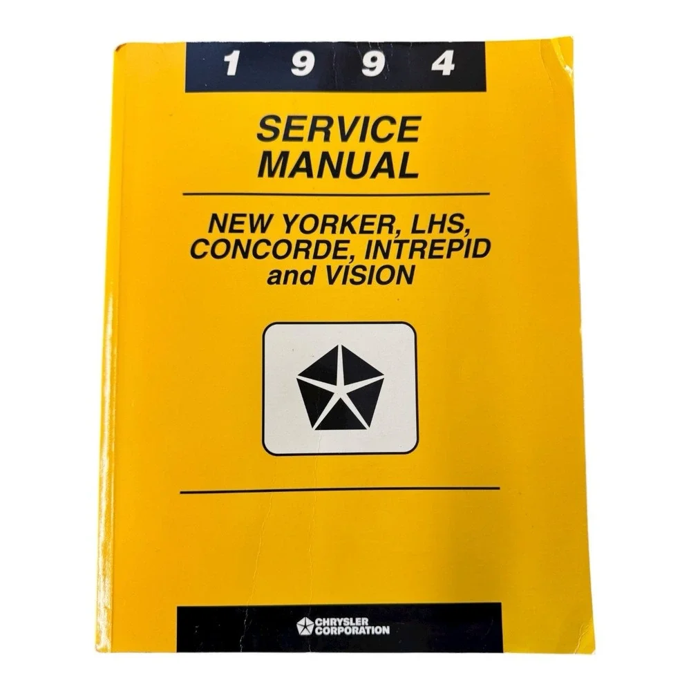 1994 Chrysler New‎ Yorker, LHS, Concorde, Intrepid And Vision Service Manual